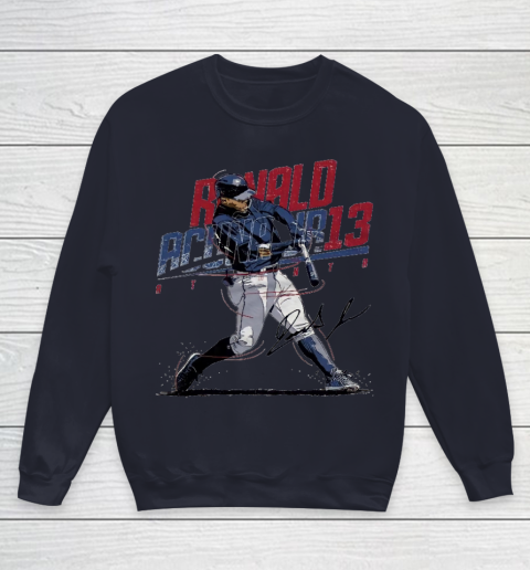 Ronald Acuna Jr 13 Youth Sweatshirt 2