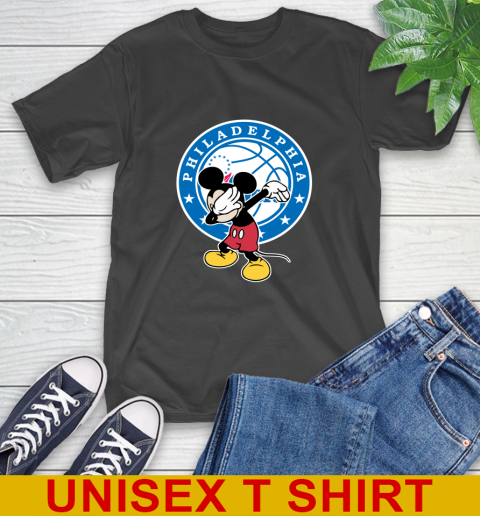 Philadelphia 76ers NBA Basketball Dabbing Mickey Disney Sports T-Shirt 2