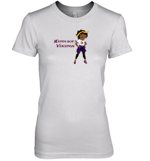 Betty Boop Vikings Premium Women's T-Shirt