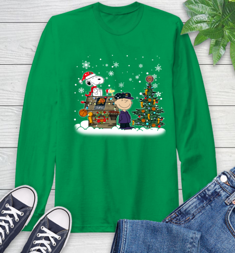 Phoenix Suns NBA Basketball Christmas The Peanuts Movie Snoopy Championship Long Sleeve T-Shirt 8