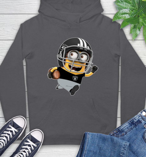 NFL Oakland Raiders Minions Disney Football Sports Hoodie 7