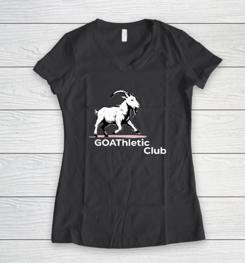 GOAThletic Club For The MEGA Goats Women's V-Neck T-Shirt 4