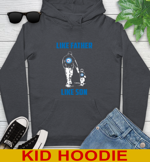 Philadelphia 76ers NBA Basketball Like Father Like Son Sports Youth Hoodie 9