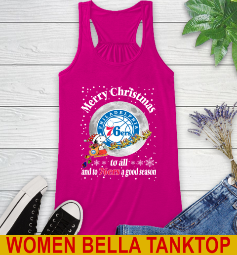 Philadelphia 76ers Merry Christmas To All And To 76ers A Good Season NBA Basketball Sports Racerback Tank 6