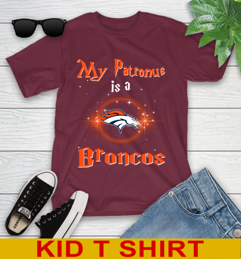 NFL Football Harry Potter My Patronus Is A Denver Broncos Youth T-Shirt 5