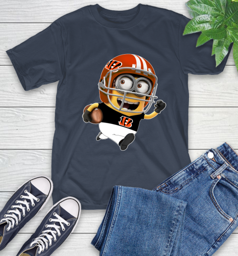 NFL Cincinnati Bengals Minions Disney Football Sports T-Shirt 4