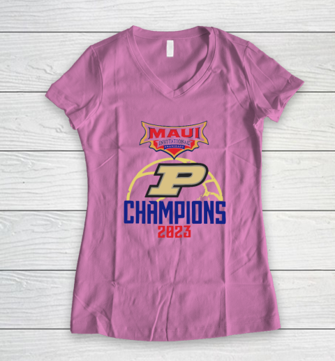 Purdue Maui Invitational Women's V-Neck T-Shirt - Image 7