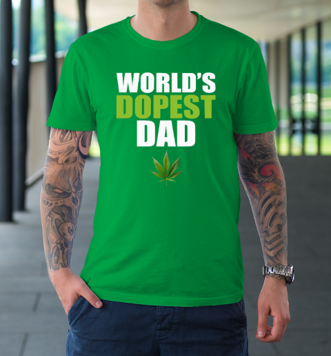World's Dopest Dad Marijuana T-Shirt 5