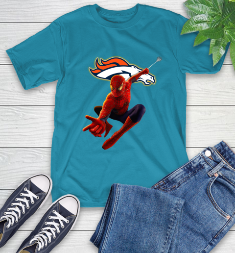 NFL Spider Man Avengers Endgame Football Denver Broncos T-Shirt 8