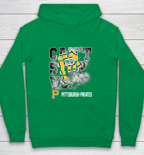 MLB Pittsburgh Pirates Baseball Can't Stop Vs Pirates Youth Hoodie 4