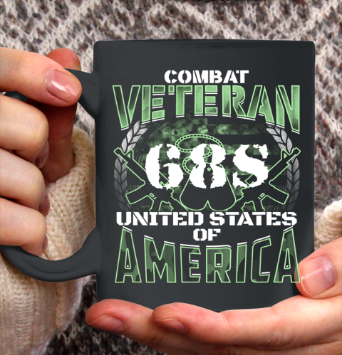 Veteran Shirt 68S MOS United States Combat Veteran Ceramic Mug 11oz