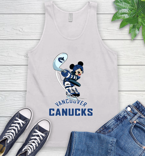 NHL Hockey Vancouver Canucks Cheerful Mickey Mouse Shirt Tank Top 2