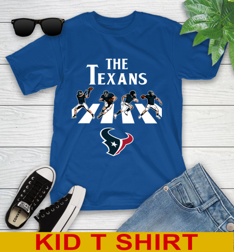 NFL Football Houston Texans The Beatles Rock Band Shirt Youth T-Shirt 10