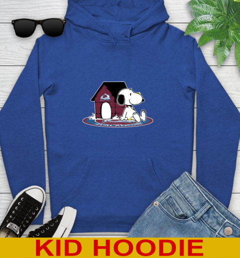 NHL Hockey Colorado Avalanche Snoopy The Peanuts Movie Shirt Youth Hoodie 10