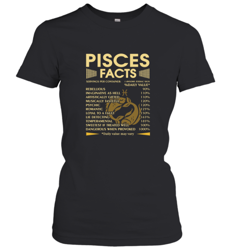 Zodiac Pisces Facts Awesome Zodiac Sign Daily Value Women's T-Shirt