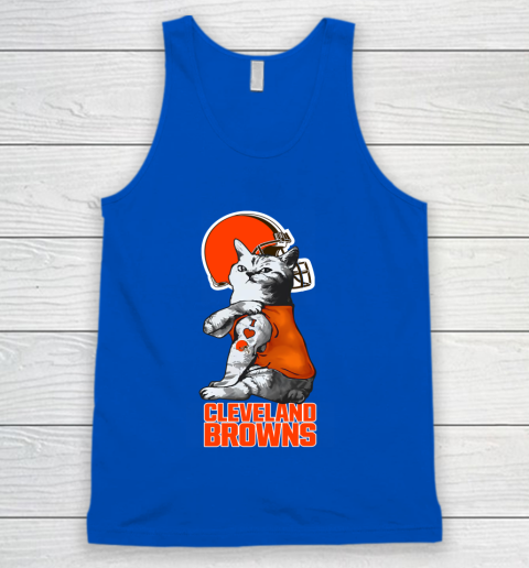 NFL Football My Cat Loves Cleveland Browns Tank Top 4