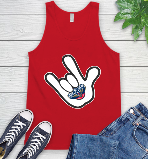 New Orleans Pelicans NBA Basketball Mickey Rock Hand Disney Tank Top - Image 7