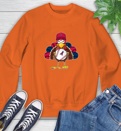 Los Angeles Angels Turkey thanksgiving Sweatshirt 4