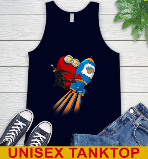 NBA Basketball New York Knicks Deadpool Minion Marvel Shirt Tank Top 2