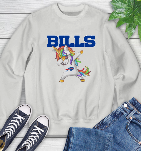 Buffalo Bills NFL Football Funny Unicorn Dabbing Sports Sweatshirt 5