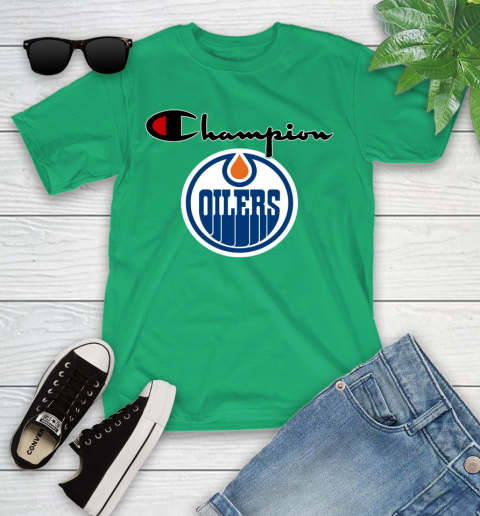 NHL Hockey Edmonton Oilers Champion Shirt Youth T-Shirt 3