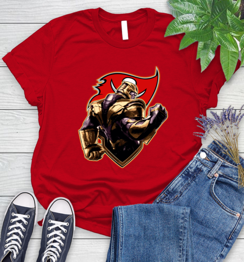 NFL Thanos Avengers Endgame Football Sports Tampa Bay Buccaneers Women's T-Shirt 9