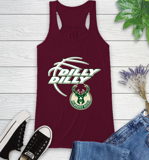 NBA Milwaukee Bucks Dilly Dilly Basketball Sports Racerback Tank 3