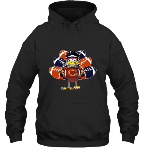 Chicago Bears Turkey Football Thanksgiving Hoodie