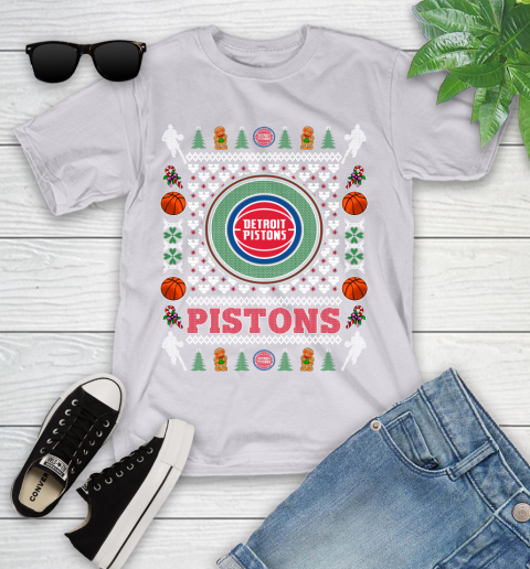 Detroit Pistons Merry Christmas NBA Basketball Loyal Fan Ugly Shirt 103
