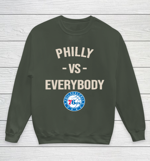 Philadelphia 76ers Vs Everybody Youth Sweatshirt 8