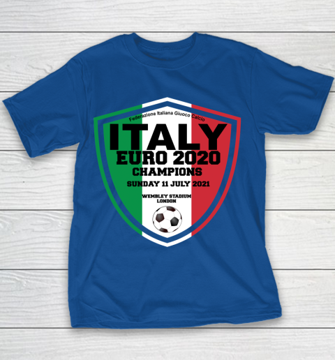Italy Football Italian Football Forza Italia Champions Euro 2020 Youth T-Shirt 6