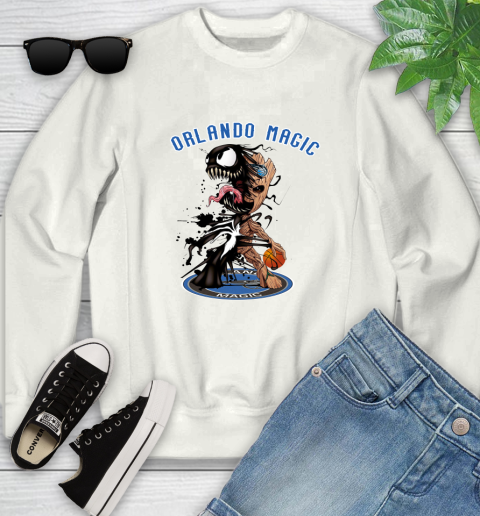 NBA Orlando Magic Basketball Venom Groot Guardians Of The Galaxy Youth Sweatshirt