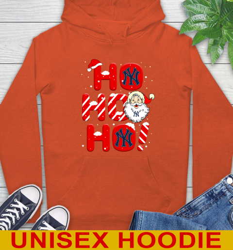 New York Yankees MLB Baseball Ho Ho Ho Santa Claus Merry Christmas Shirt Hoodie 4