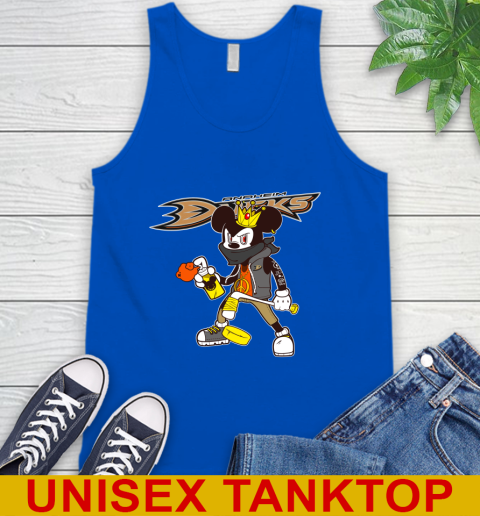 Anaheim Ducks NHL Hockey Mickey Peace Sign Sports Tank Top 5