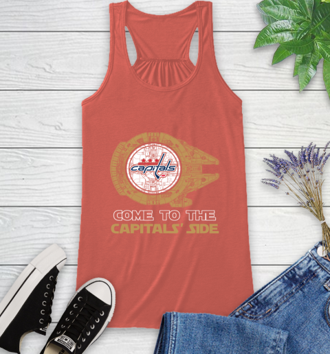 NHL Come To The Washington Capitals Wars Hockey Sports Racerback Tank 3