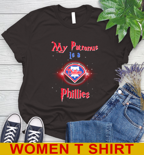 MLB Baseball Harry Potter My Patronus Is A Philadelphia Phillies Women's T-Shirt 9