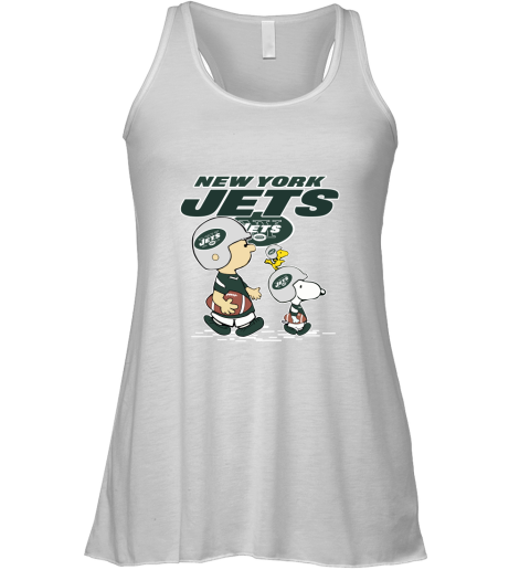 New York Jets Let's Play Football Together Snoopy NFL Racerback Tank