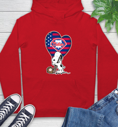 Philadelphia Phillies MLB Baseball The Peanuts Movie Adorable Snoopy Hoodie 10