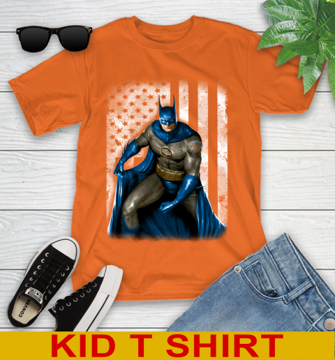 New York Knicks NBA Basketball Batman DC American Flag Shirt Youth T-Shirt 8