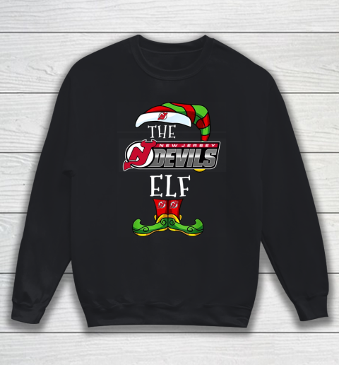 New Jersey Devils Christmas ELF Funny NHL Sweatshirt