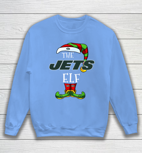 New York Jets Christmas ELF Funny NFL Sweatshirt 8