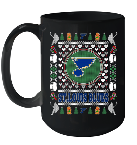 St.Louis Blues Merry Christmas NHL Hockey Loyal Fan Ceramic Mug 15oz