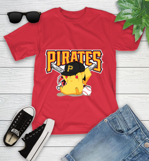 MLB Pikachu Baseball Sports Pittsburgh Pirates Youth T-Shirt 10