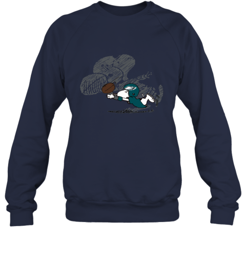 Philadelphia Eagles Snoopy Plays The Football Game Sweatshirt
