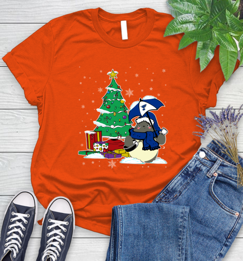 St.Louis Blues NHL Hockey Cute Tonari No Totoro Christmas Sports (1) Women's T-Shirt 3