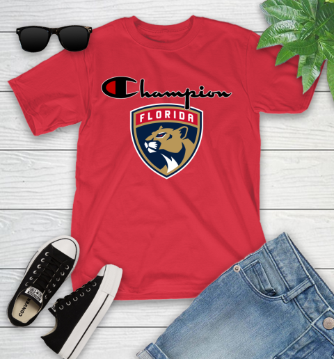 NHL Hockey Florida Panthers Champion Shirt Youth T-Shirt 8