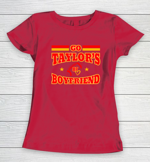 Go Boyfriend Football gift Fans Women's T-Shirt 7