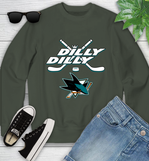 NHL San Jose Sharks Dilly Dilly Hockey Sports Youth Sweatshirt 10