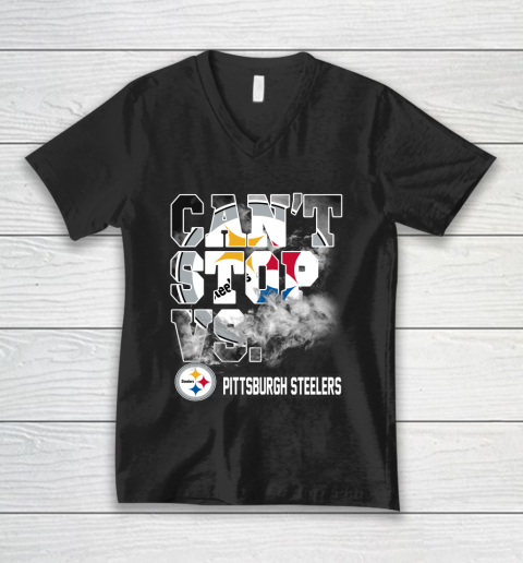 NFL Pittsburgh Steelers Can't Stop Vs V-Neck T-Shirt