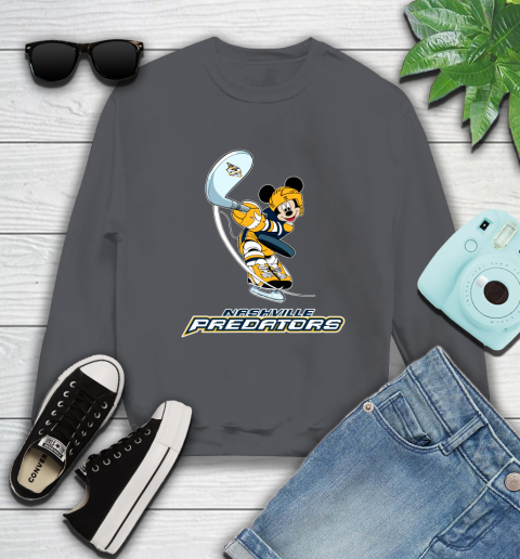 NHL Hockey Nashville Predators Cheerful Mickey Mouse Shirt Sweatshirt 6
